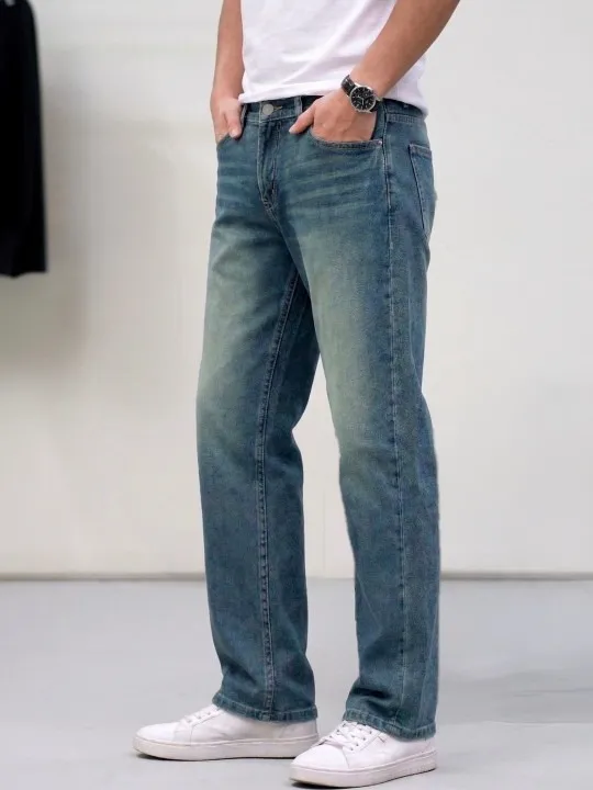 Green Regular Jeans — view 1