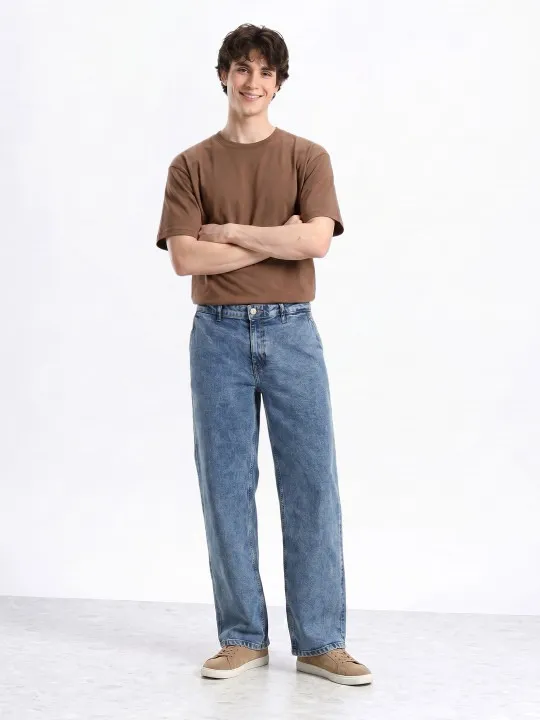 Purple Relaxed Jeans — view 4
