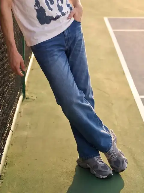 Green Relaxed Jeans — view 1