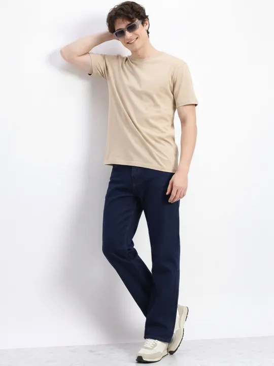 Beige Relaxed Jeans — view 4