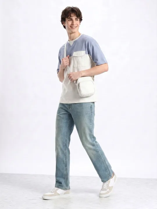 Orange Straight Jeans — view 2