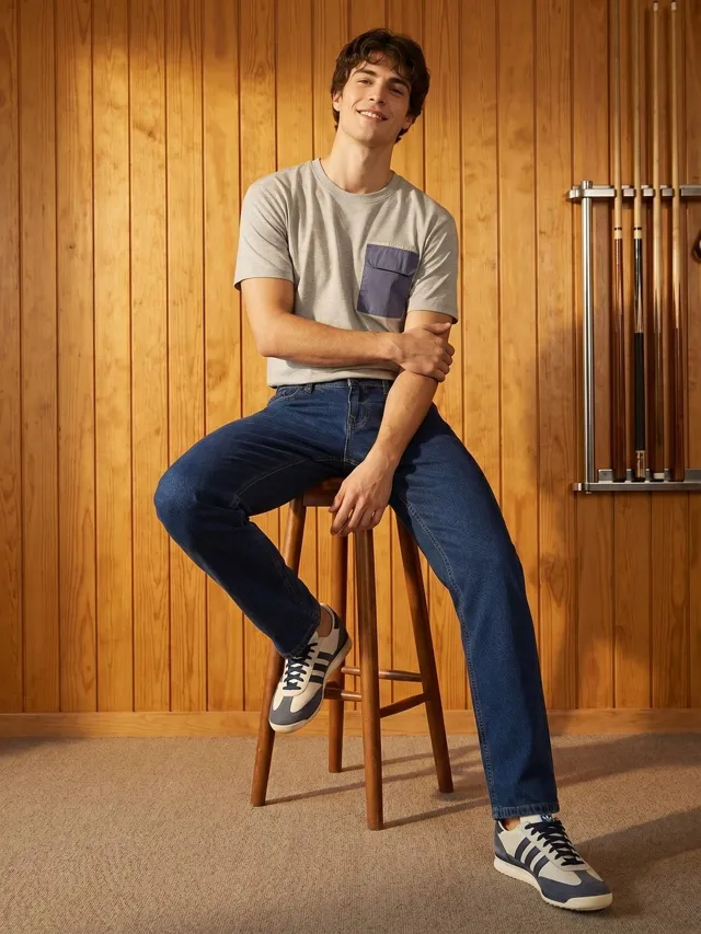 Green Straight Jeans — view 4