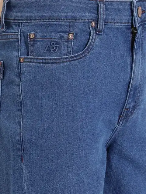 Blue Straight Jeans — view 3