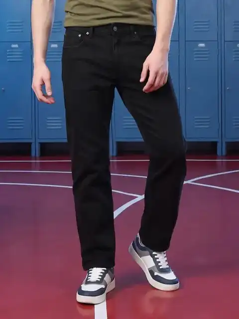 Black Straight Jeans — view 1