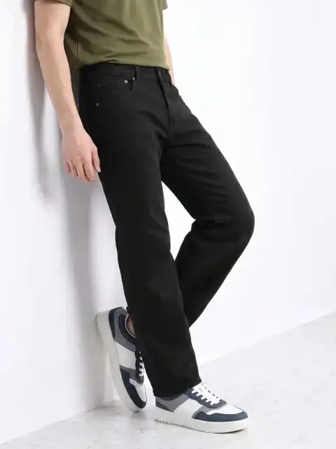 Black Straight Jeans — view 2
