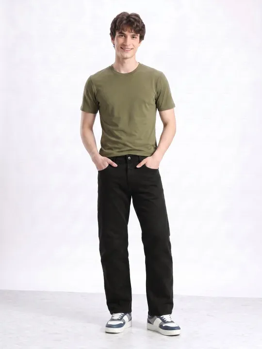 Black Straight Jeans — view 3