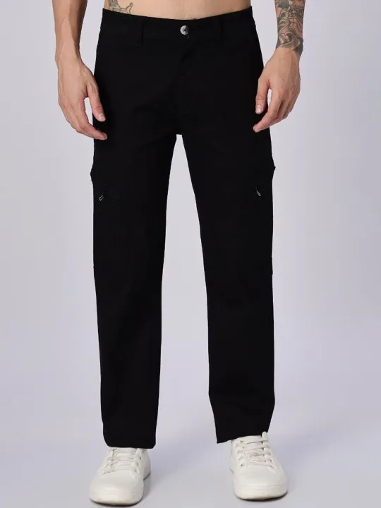 Black Relaxed Jeans — view 1