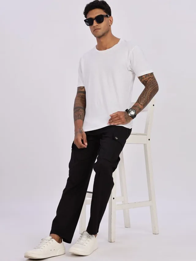 Black Relaxed Jeans — view 4