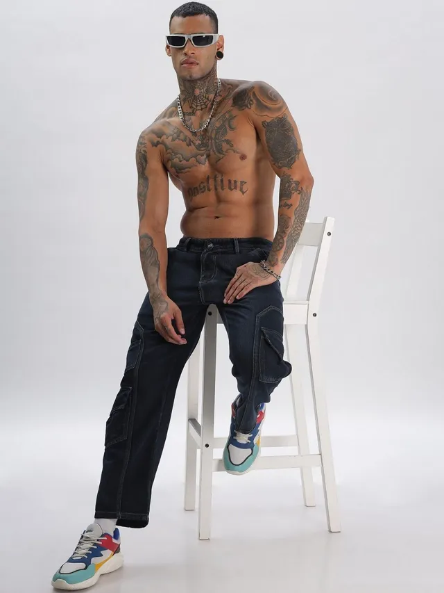 Black Relaxed Jeans — view 4