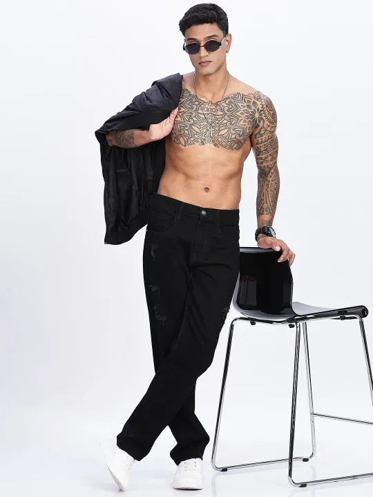 Black Baggy Jeans — view 4