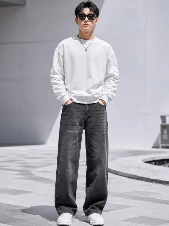 Black Wide Leg Jeans — view 2