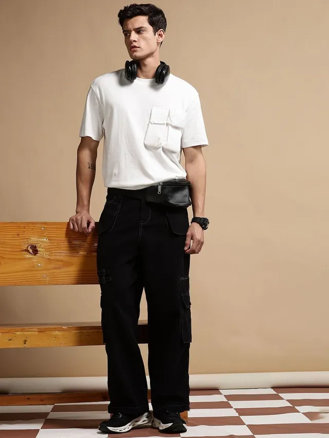 Black Baggy Jeans — view 5