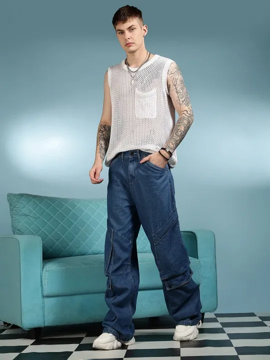 Blue Relaxed Jeans — view 2