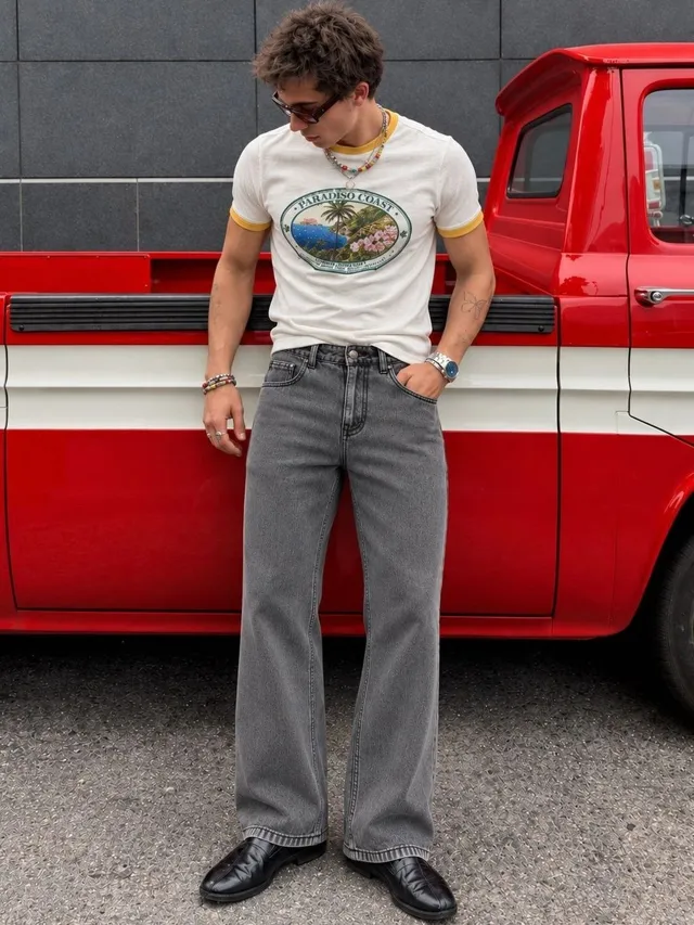 Brown Bootcut Jeans — view 3