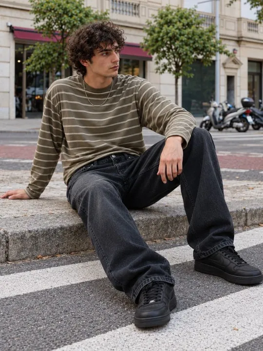 Black Regular Jeans — view 4