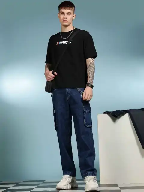 Black Baggy Jeans — view 4
