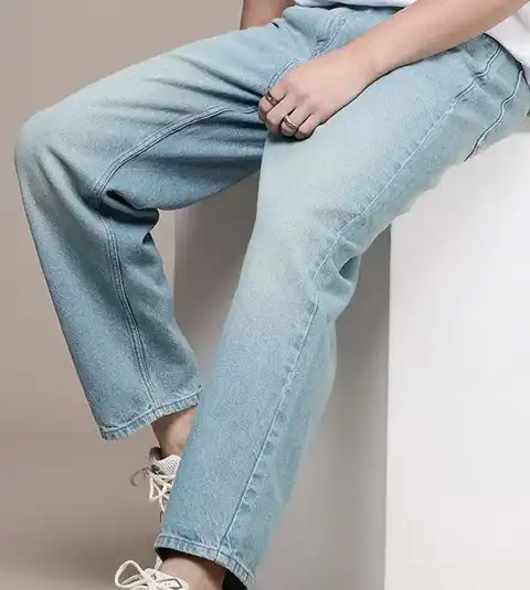 Purple Loose Jeans — view 1