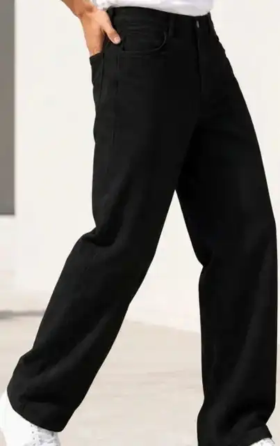 Black Regular Jeans — view 1