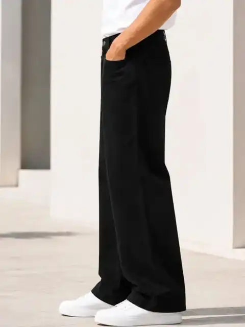 Black Regular Jeans — view 2