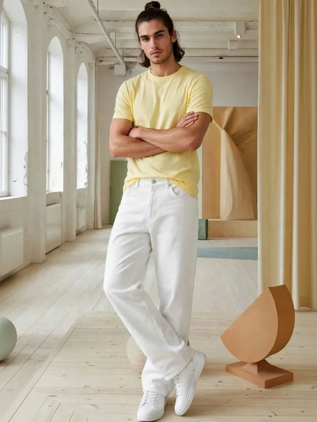Beige Regular Jeans — view 5