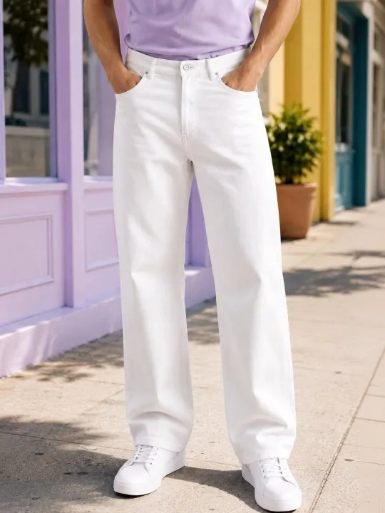 Purple Regular Jeans — view 1