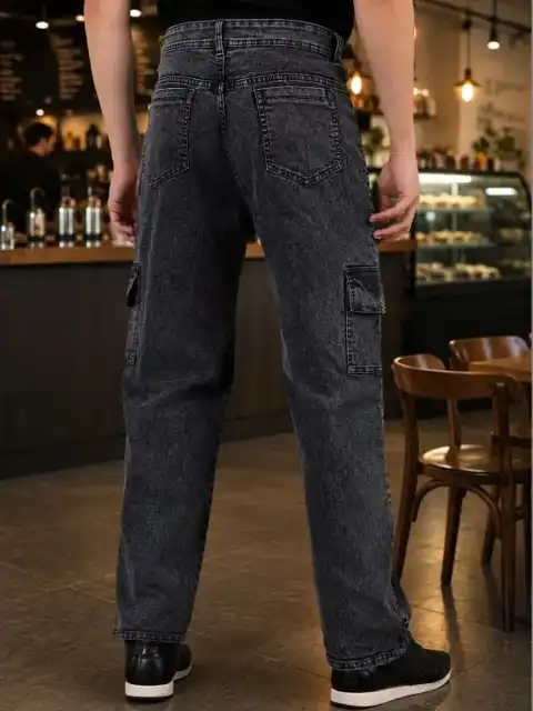 Black Relaxed Jeans — view 2