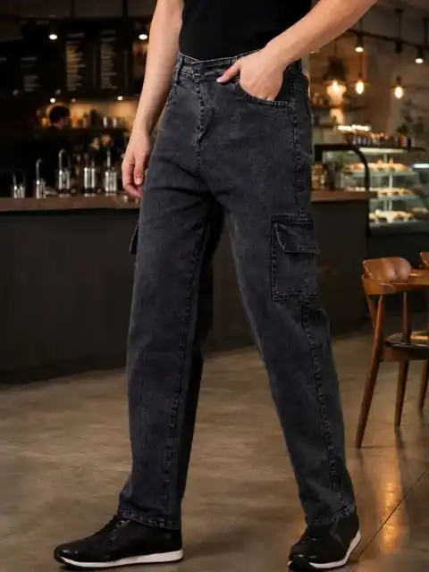 Black Relaxed Jeans — view 3