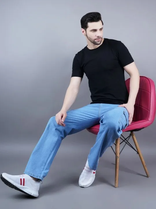 Blue Relaxed Jeans — view 4