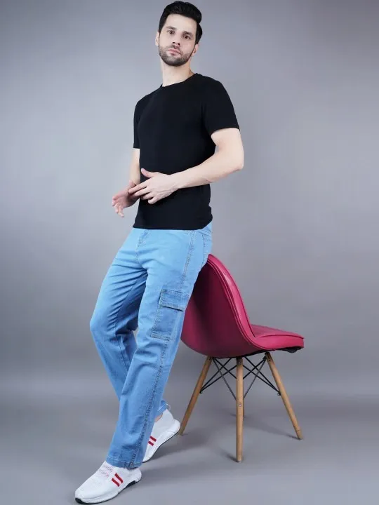 Blue Relaxed Jeans — view 3