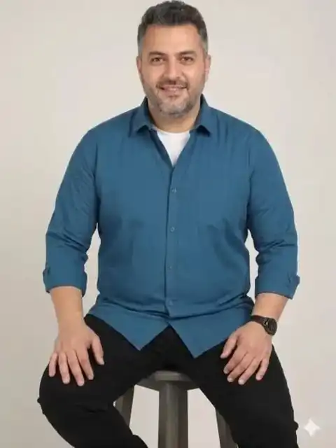 Blue Regular Shirt — view 3