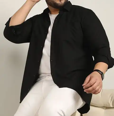 Black Regular Shirt — view 1