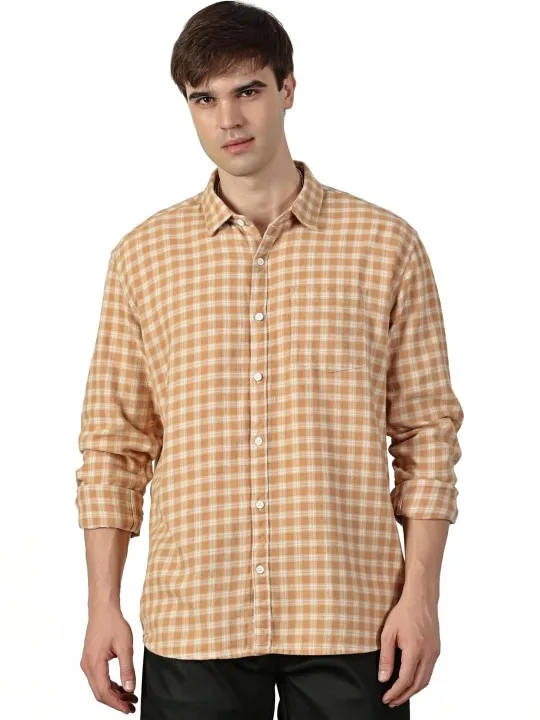 Blue Checked Regular Shirt — view 1