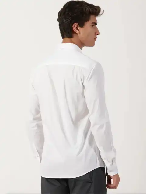 Blue Slim Shirt — view 4