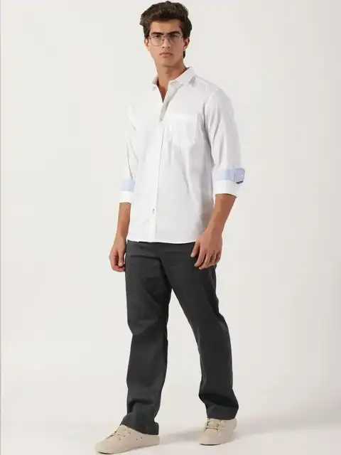 Blue Slim Shirt — view 5