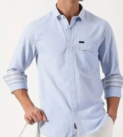 Blue Slim Shirt — view 1