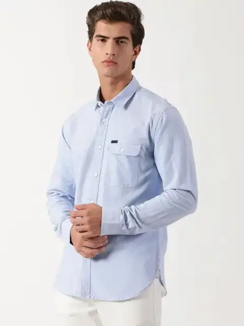 Blue Slim Shirt — view 3