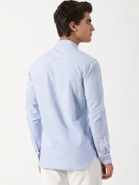 Blue Slim Shirt — view 4