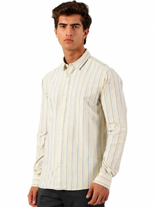 Blue Striped Slim Shirt — view 1