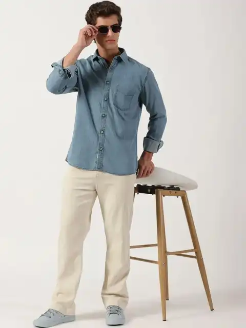 Blue Regular Shirt — view 5