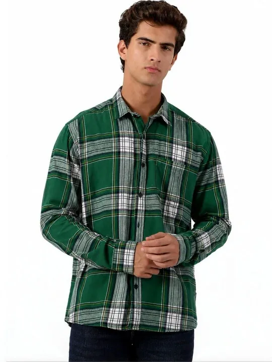Blue Checked Regular Shirt — view 2