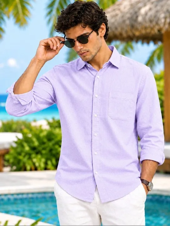 Purple Regular Shirt — view 1