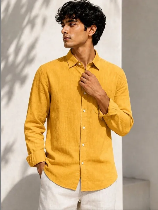 Yellow Regular Shirt — view 1