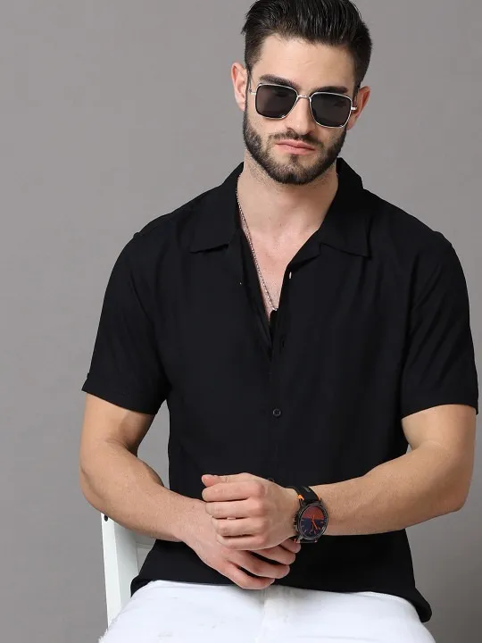 Black Slim Shirt — view 1