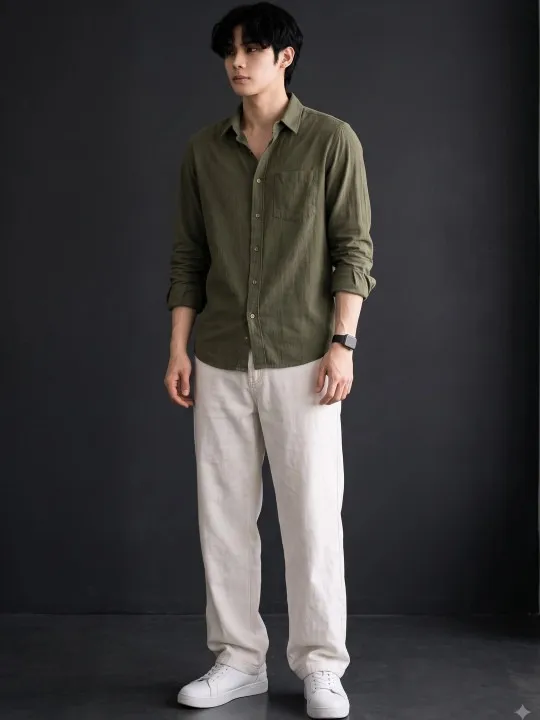 Beige Regular Shirt — view 2
