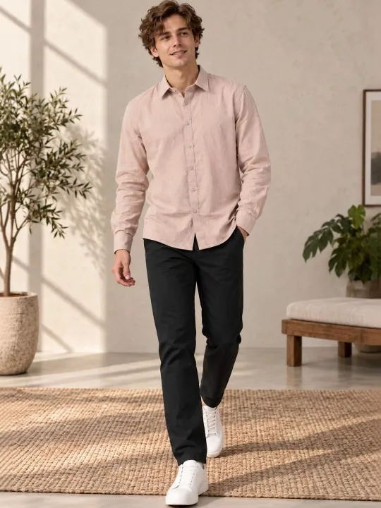 Beige Regular Shirt — view 1
