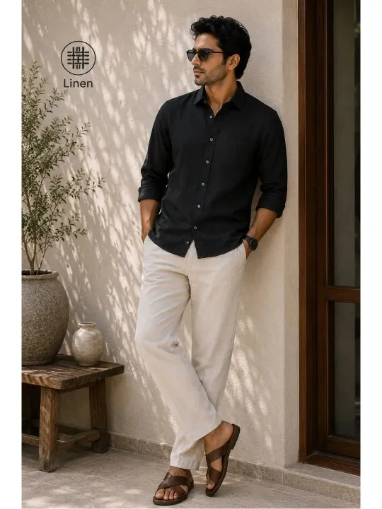 Black Slim Shirt — view 1