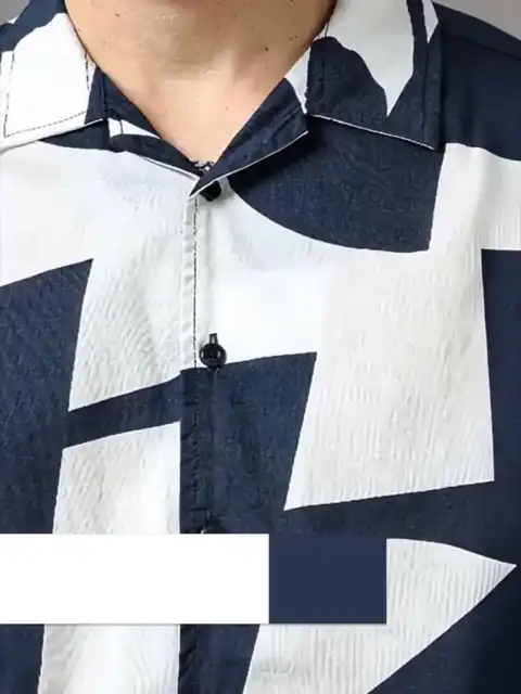 Purple Printed Slim Shirt — view 3