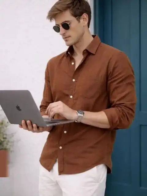 Brown Regular Shirt — view 3