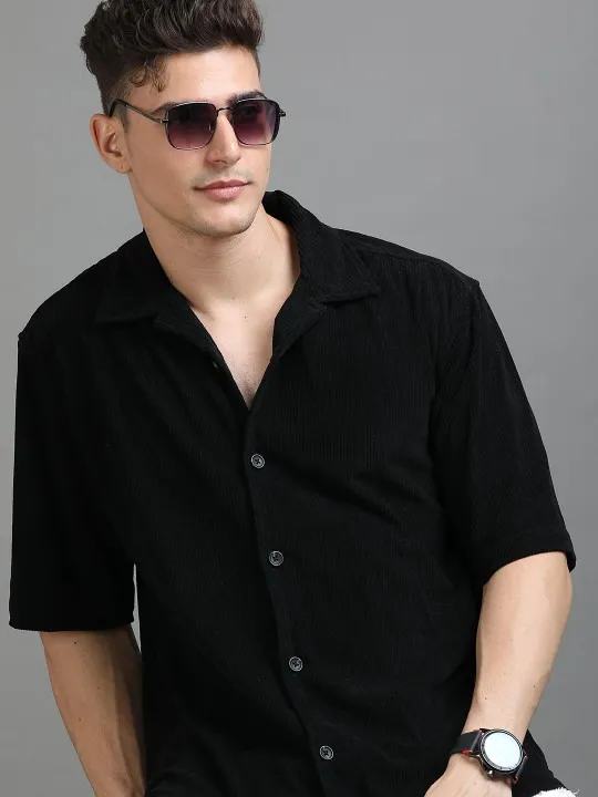 Black Oversized Shirt — view 1