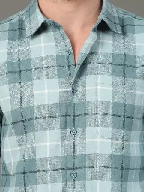 Purple Checked Slim Shirt — view 2